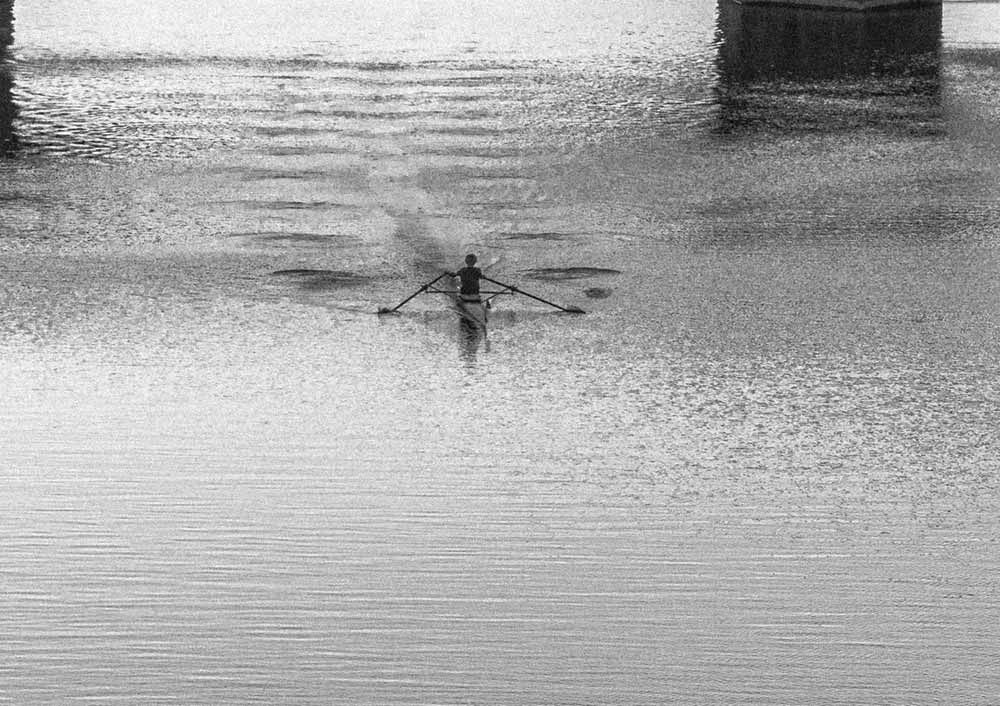 Row Boat on Flowing River